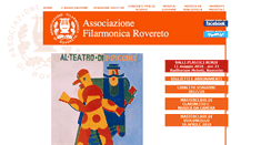 Desktop Screenshot of filarmonicarovereto.it